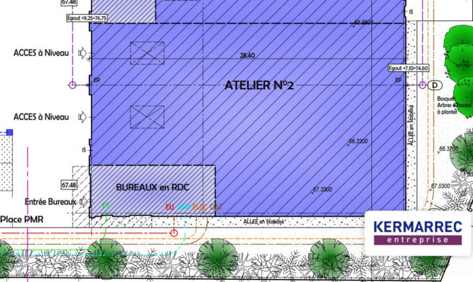 location Local d'activité 465.00 m²