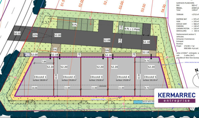location Local d'activité 230.00 m²