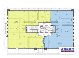 location Bureaux 450.00 m² Rennes 35