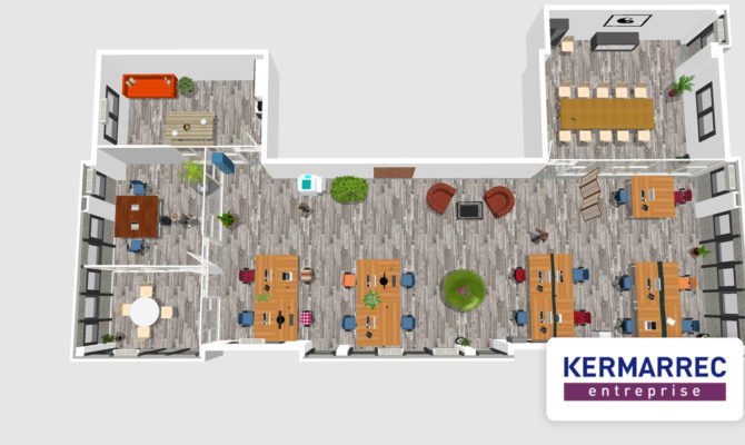 location Bureaux 225.00 m²